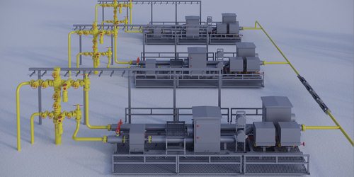 Комплекс интенсификации падающей добычи газовой скважины КИПД Рампы газовые